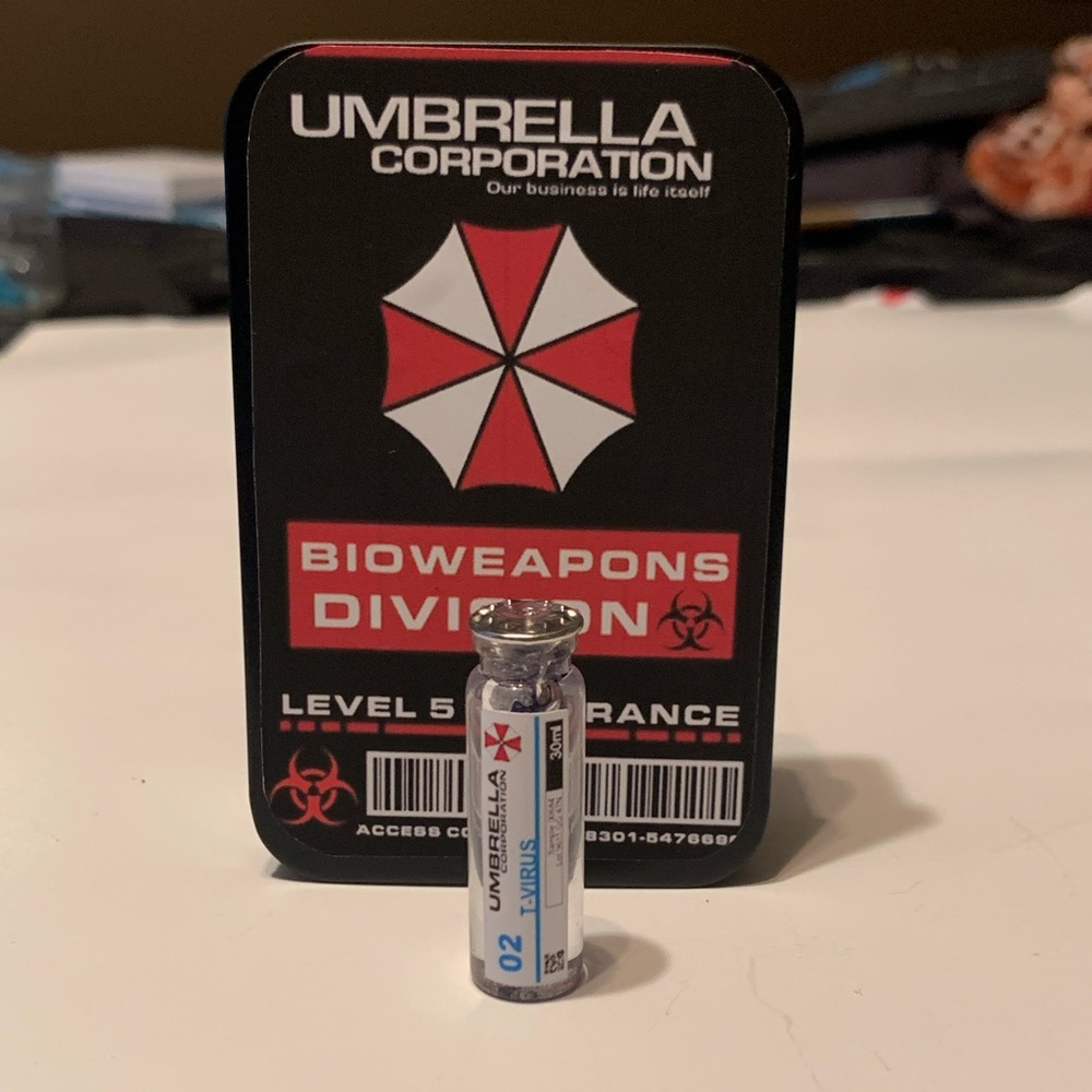 Resident Evil - T-VIRUS Vial - 1.25inches